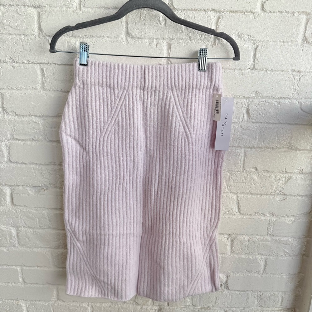NWT Daily Ritual Ribbed Skirt - Picture 2 of 15